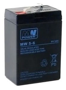 Gelová batéria MN POWER Pb 6V 5Ah bezúdržbový akumulátor