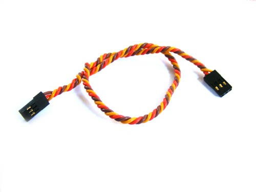GPX Extreme Predlžovací kábel JR 30cm 22AWG skrútený - samec