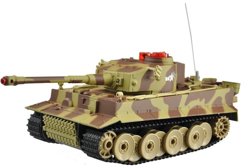 RC tank UF: German Tiger 2.4GHz RTR 1:24 - Žltý