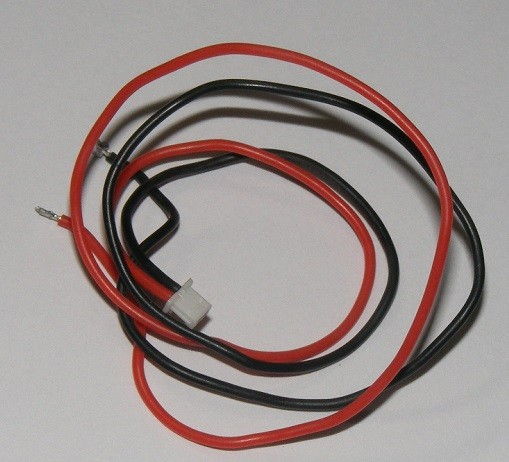 Drôty so zástrčkou (červená a čierna) pre motory, LED diódy, pre mini drôty a vrtuľníky