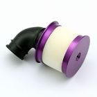 Himoto Hliníkový tuningovy vzduchový filter s kolenom - N10002