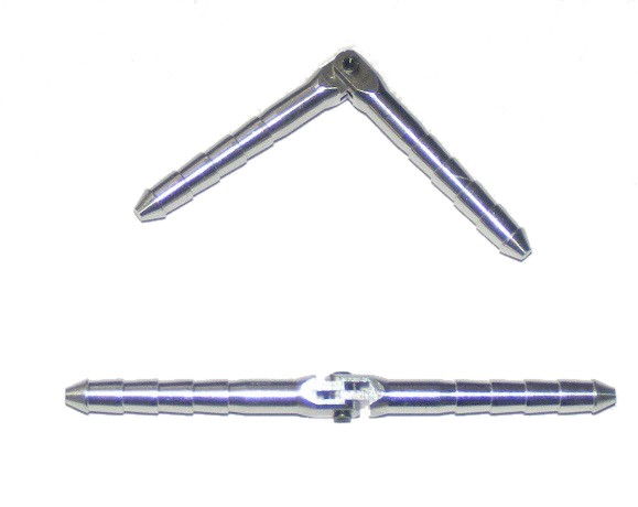 MP JET Hliníkový valcový záves s čapom (odnímateľný) 4,5 x 70 - 6 ks