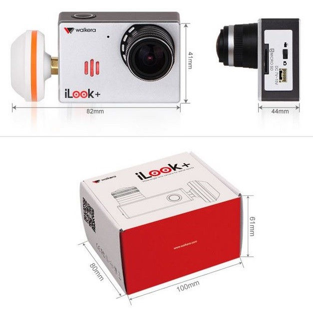walkera Kamera / fotoaparát iLook + (Full HD 1920x1080p 30 snímok za sekundu, širokouhlý objektív)
