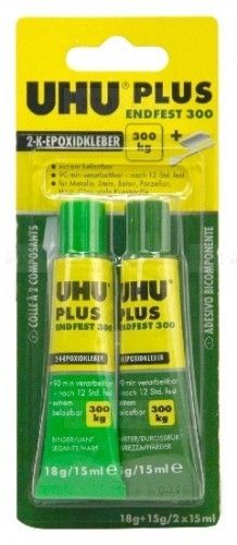 Epoxidové lepidlo UHU Plus Endfest 300 v 2 x 15 ml skúmavkách
