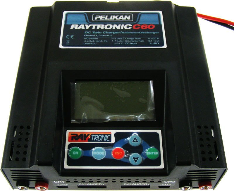 2-kanálová nabíjačka Raytronic C60 2x500 W