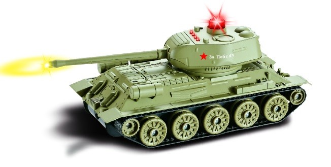 RC tank na ovládanie UF: Russian T34 Rudy, 1:24