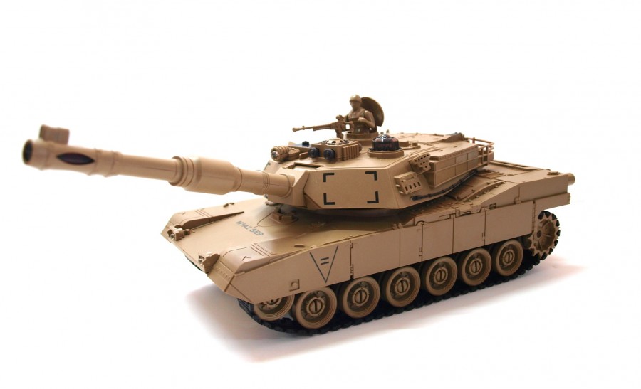 RC Súbojový tank na diaľkové ovládanie UF M1A2 Abrams 1:28 2,4 GHz RTR, 99803