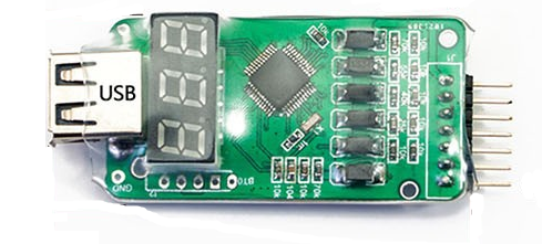DW Hobby Nabíjačka USB 1.5A 2-6S zariadenia s indikátorom