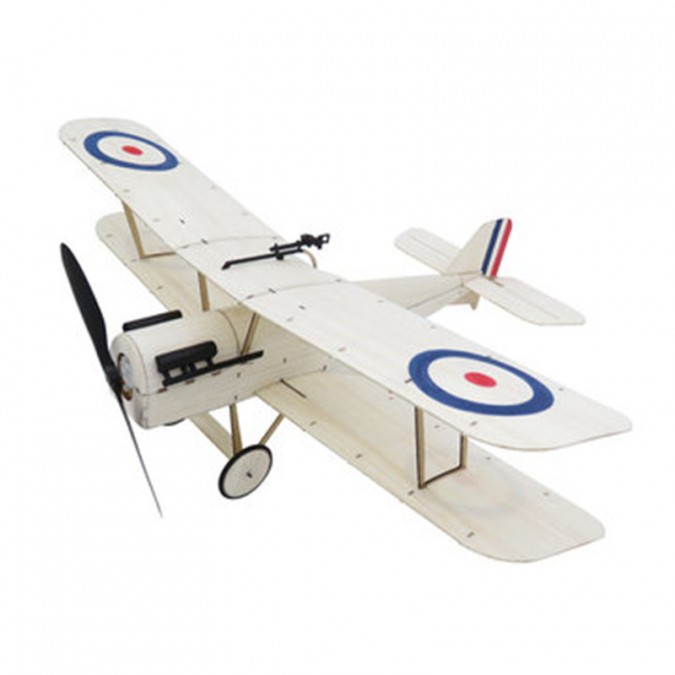 DW Hobby: Airplane RAF S.E.5A Balsa KIT (378mm) + Motor + ESC + 2x Servo