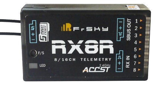 Prijímač FrSky RX8R 8 / 16CH 2,4GHz - telemetria