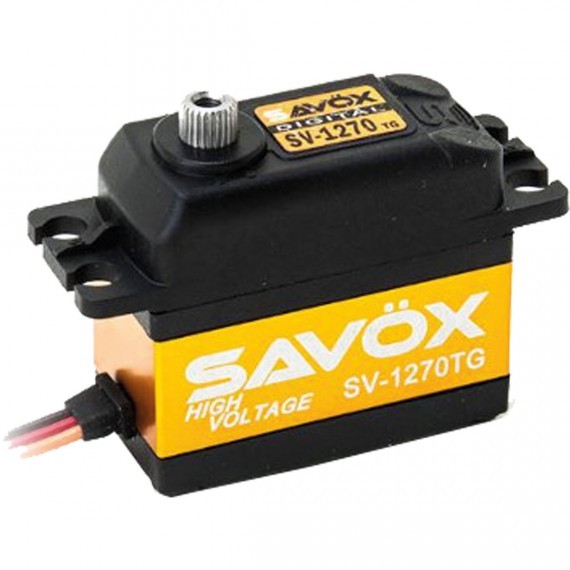 SAVOX bezjadrové digitálne servo - SV-1270TG (26kg / 6,0V, 0,14sek / 60 *)