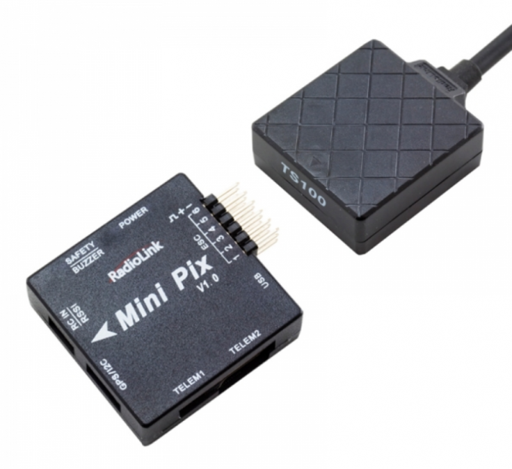 Radiolink Letový ovládač Mini PIX + GPS modul TS100
