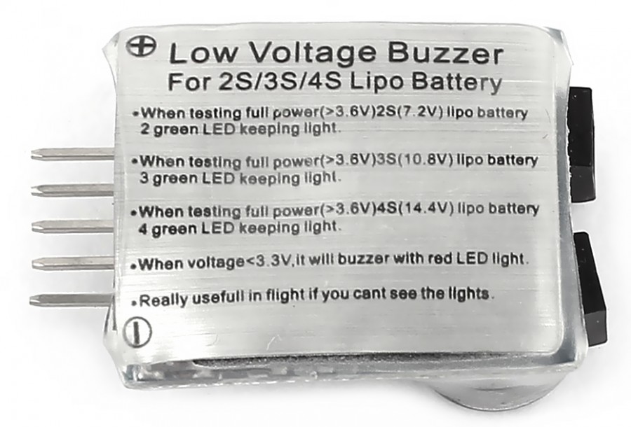GPX Extreme Tester balíkov LiPo 2-4S s hlasitým alarmom a LED
