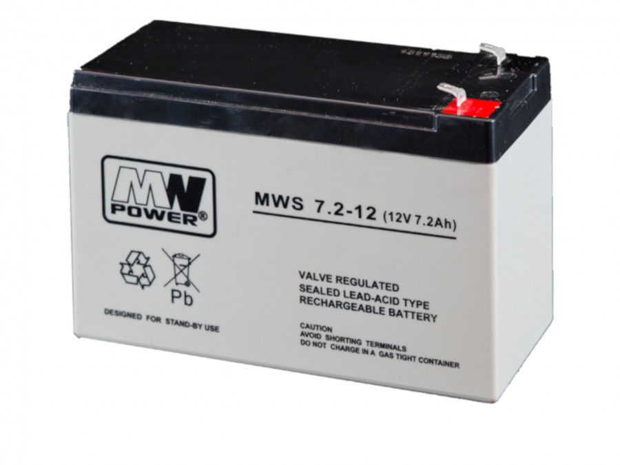 Batéria MW POWER: Pb 12V 7,2 Ah bezúdržbová gélová