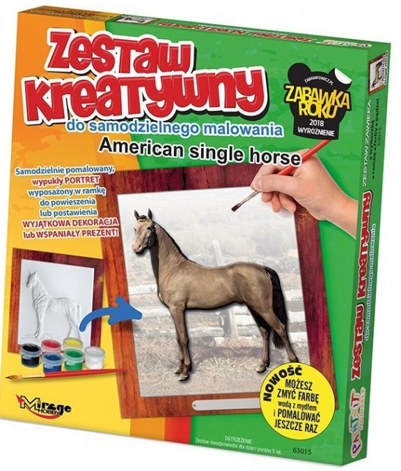 MIRAGE 3D maľovanka KONE - Americký kôň
