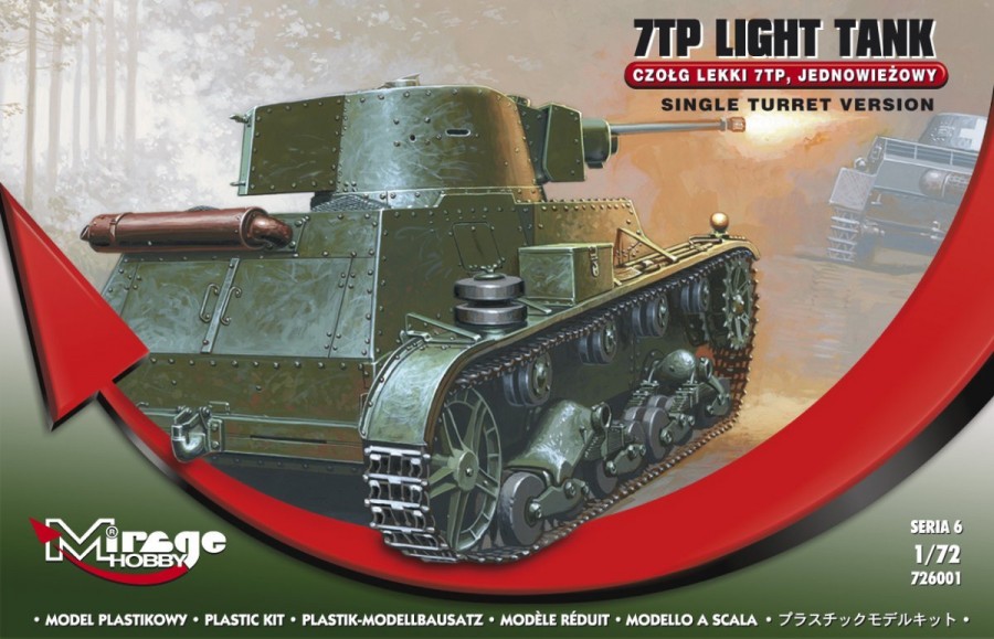 Plastovy model 7TP Polish Lightweight Goredom Tank