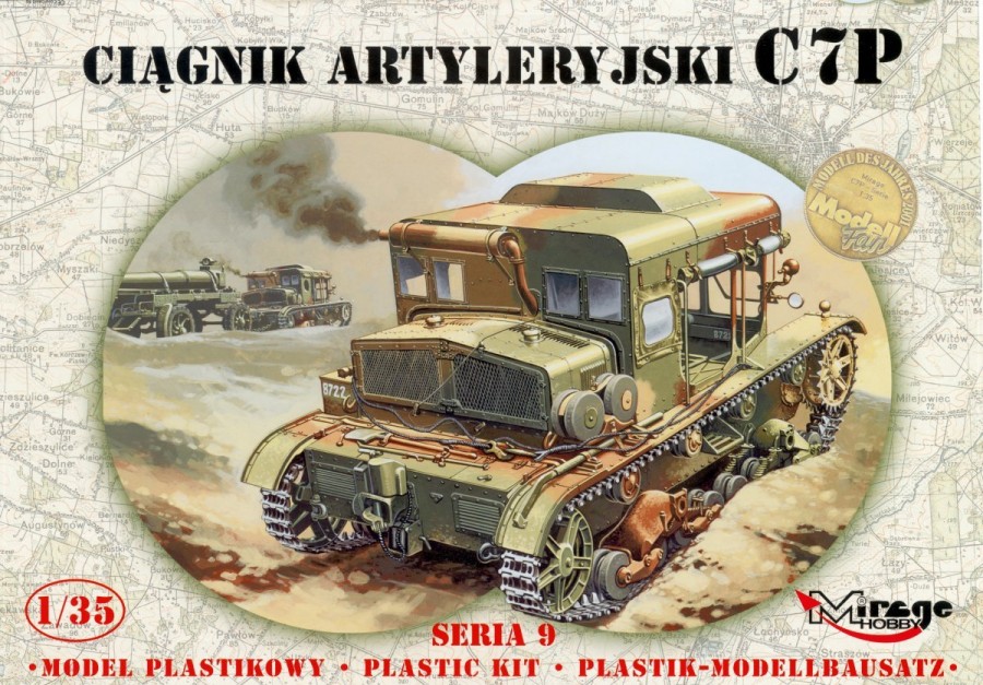 MIRAGE Poľský delostrelecký traktor C7P - 1:35