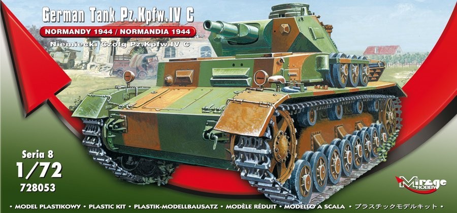 Plastový model MIRAGE: German Tank Pz.Kpfw. IV Ausf. C 