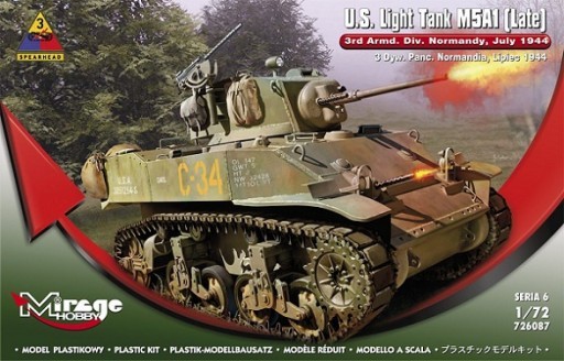 Mirage U. S. Light Tank M5A1 LATE 4th Armored Division, Normandy, 1944 Operation Cobra