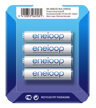 Nabíjacie tužkové AA batérie Panasonic 1,2V 1900mAh Eneloop 4 ks