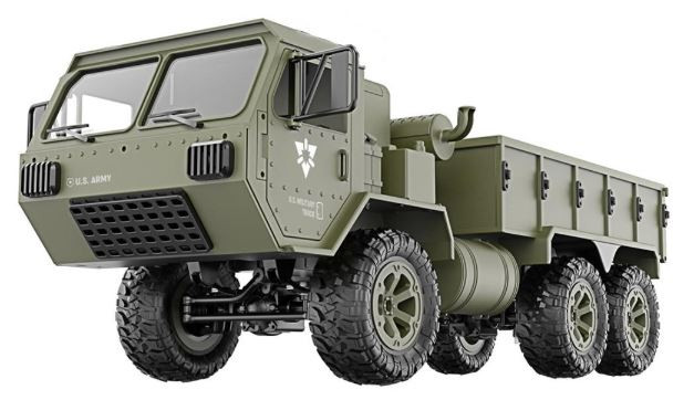 JJRC Vojenský nákladný automobil P801 1:16, 6x6, 2,4 GHz, RTR - zelený