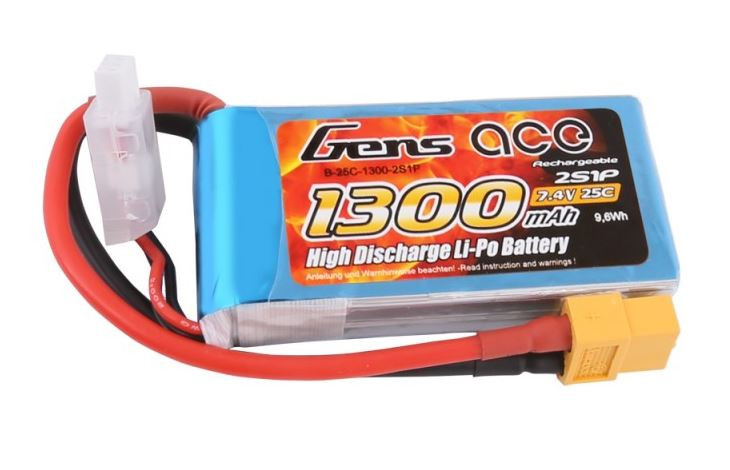Gens Ace TATTU: batéria 1300mAh 7.4V 25C XT60