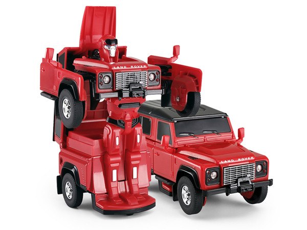 RC Land Rover Transformer Die Cast 1:32 RTR - červený
