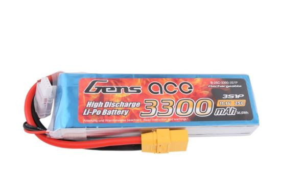 RC batéria Gens Ace TATTU: 3300mAh 11.1V 25C XT90