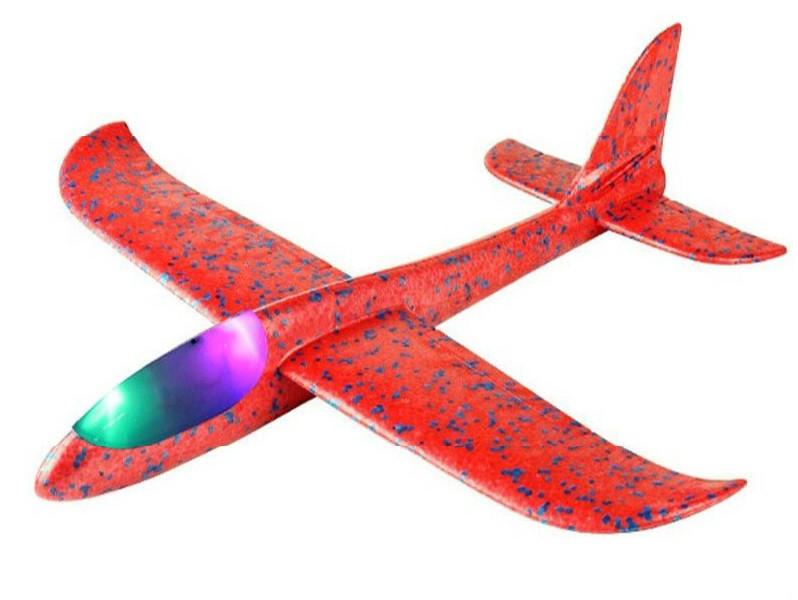 Klzák s LED diódami s dvoma režimami lietania - červený