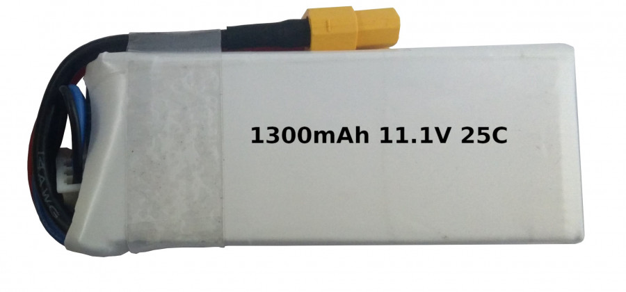 Batéria TPC: 1300mAh 11.1V 25C LiPo XT60