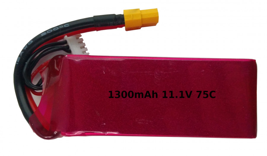 Batéria TPC: 1300mAh 11.1V 75C LiPo XT60
