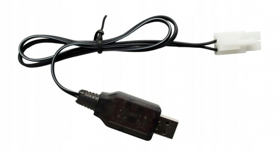 Nabíjačka USB NiCd / NiMh 9.6V 250mA Tamiya