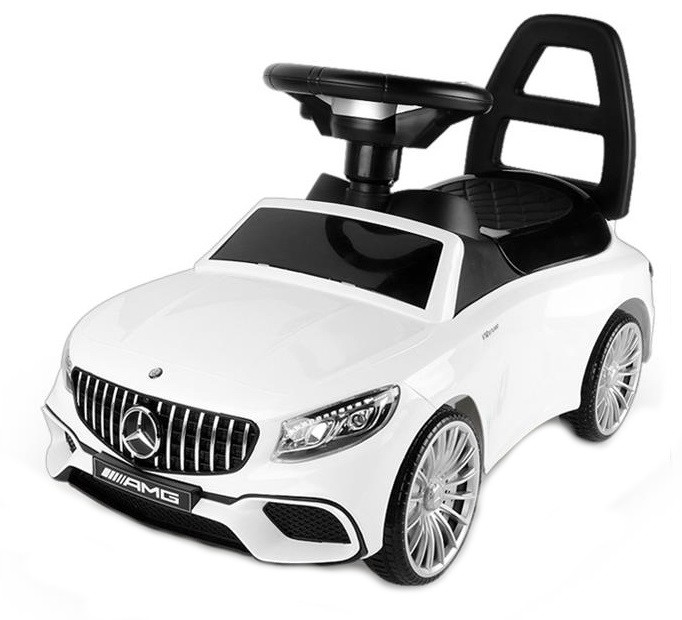 Odrážadlo pre deti auto Mercedes-Benz AMG - biely licencovaný