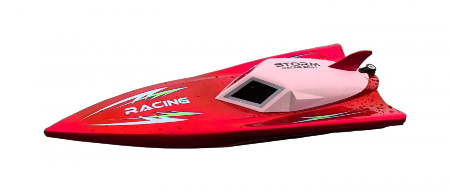 NQD motorový čln na diaľkové ovládanie Storm Racing 2,4GHz 30 km/h RTR - červený
