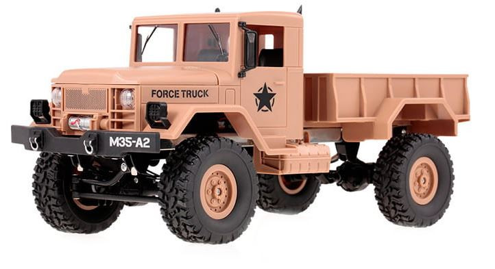 Vojenský nákladný automobil JJRC M35 1:16 2,4 GHz RTR - žltý