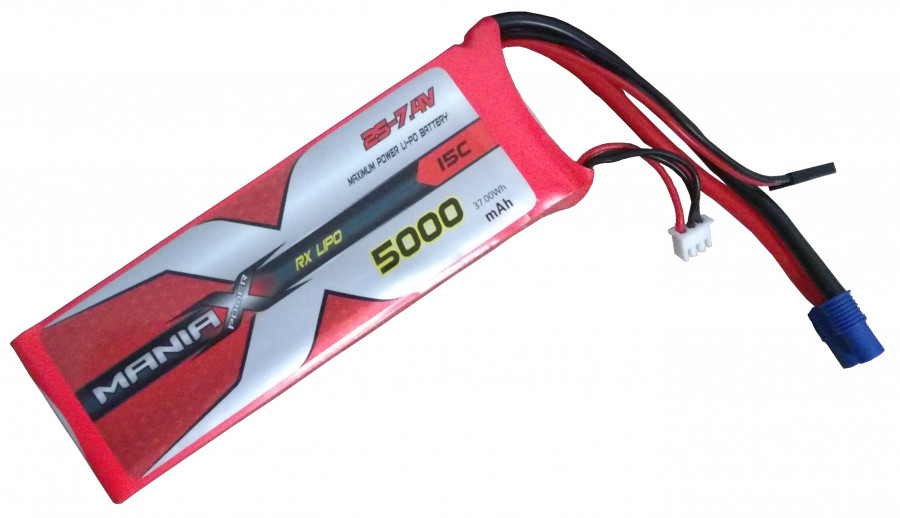 LiPo Batéria 5000mAh 7.4V 20C ManiaX - RX/TX