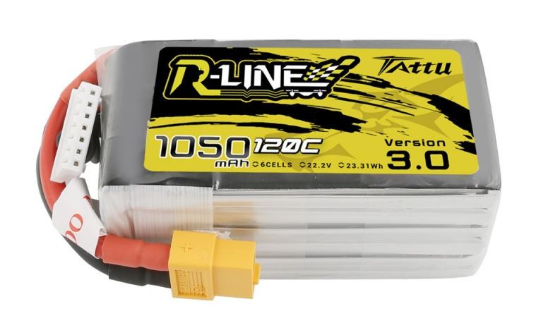 Batéria Lipo 1050mAh 22.2V 120C TATTU R-Line Gens Ace