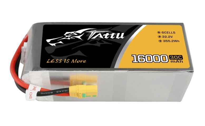 Batéria Li-Po 16000mAh 22.2V 30C XT90 TATTU
