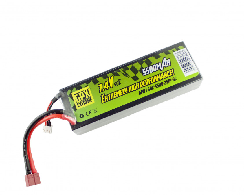 Batéria LiPo GPX Extreme 5500mAh 7.4V 50C